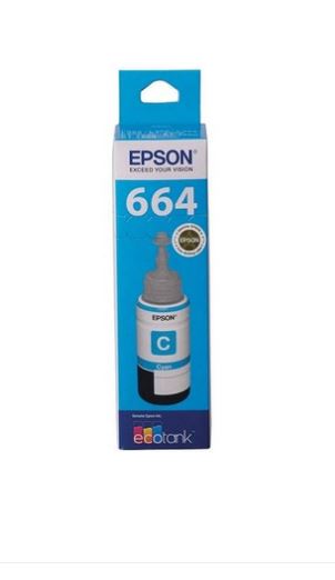 Epson T664 Cyan EcoTank Bottle