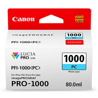 Canon PFI1000 Photo Cyan Ink Cartridge