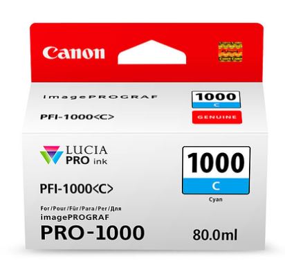 Canon PFI1000 Cyan Ink Cartridge