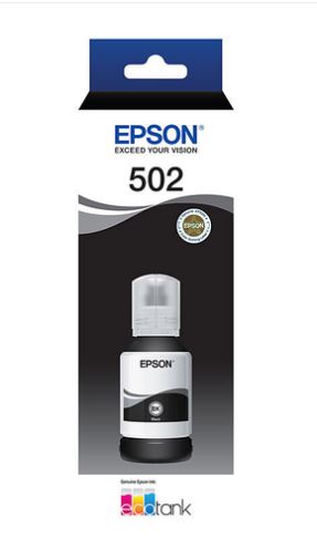 Epson T502 Black EcoTank Bottle