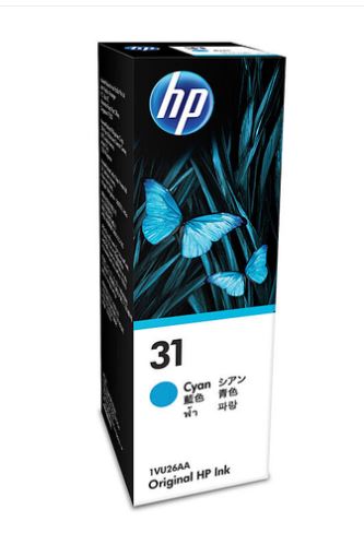 HP #31 Cyan Ink Bottle 1VU26AA