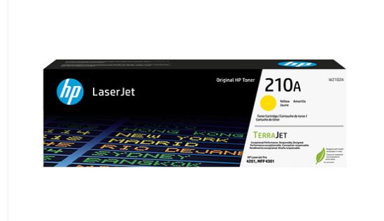 HP #210A Yellow Toner Cartridge W2102A