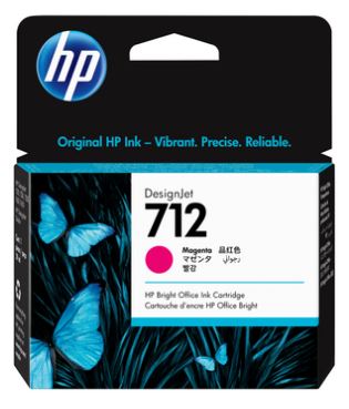 HP #712 29ml Magenta Ink Cartridge 3ED68A