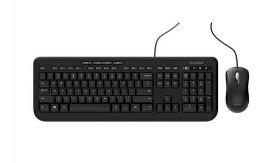 Incase Designed by Microsoft Wired Keyboard & Mouse Desktop 600 - Black