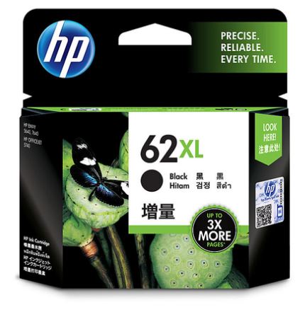 HP #62XL Black Ink Cartridge C2P05AA