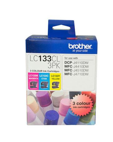 Brother LC133 CMY Cartridge Colour Pack
