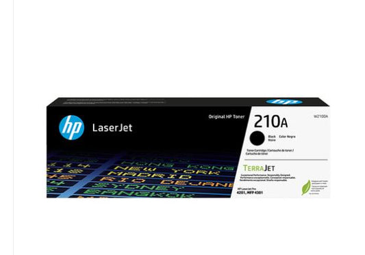 HP #210A Black Toner Cartridge W2100A
